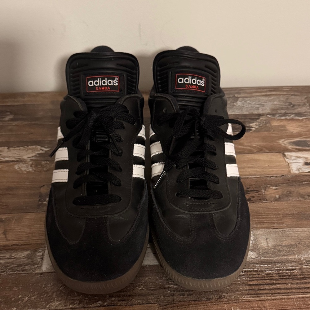 Adidas Samba Black with White Stripes